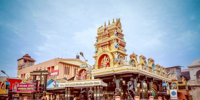 pilgrims in trivandrum, pazhavangadi temple