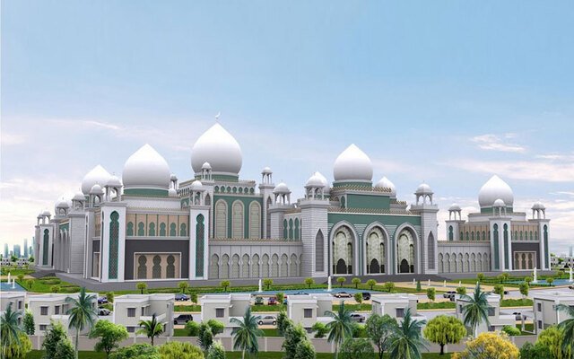 pilgrims in kozhikode, shahre mubarak grand masjid